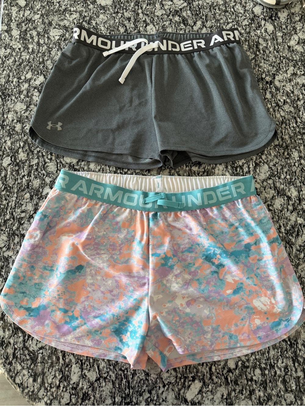 Bundle of Under Armour Girls XL/Womens Small Athletic Shorts HeatGear